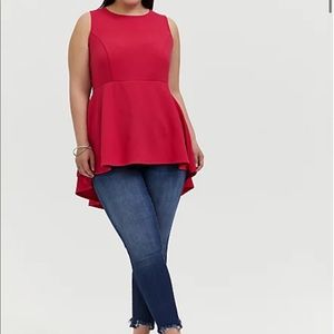 Torrid peplum top
